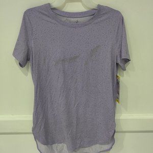 SOILED Skechers Go Walk Women's Hi-Low Tunic Top Purple Size S $40 2A169